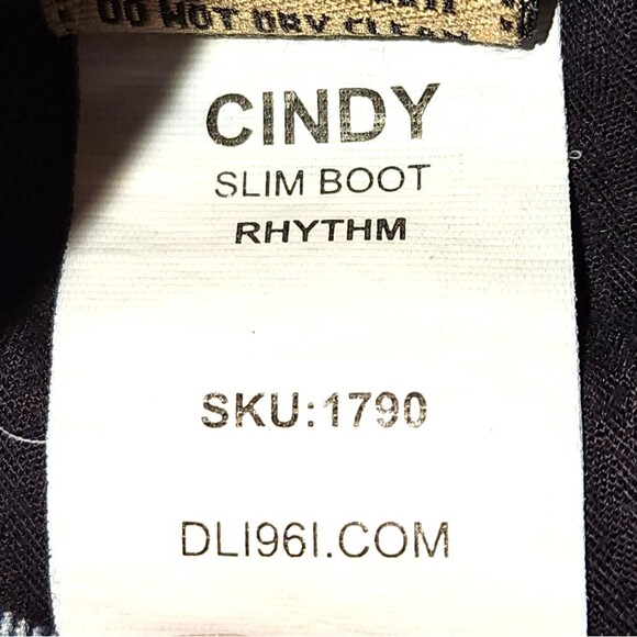 DL1961 Cindy Low Rise Rhythm Wash Stretch Slim Boot Cut Jeans Size 25 - Picture 10 of 12
